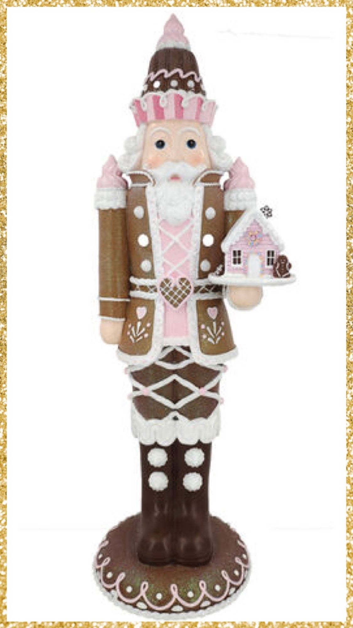 21" Christmas Gingerbread Nutcracker Soldier Decor