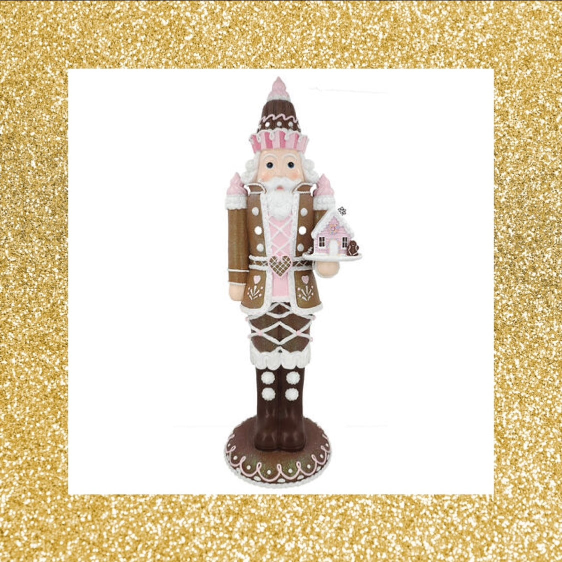 21" Christmas Gingerbread Nutcracker Soldier Decor