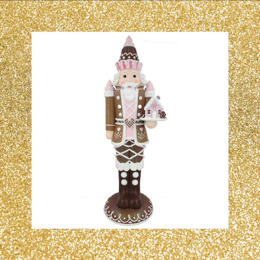 21" Christmas Gingerbread Nutcracker Soldier Decor