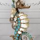 Jeweled Seahorse Finial Candle Holder   Mark Roberts Home Decor