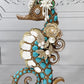 Jeweled Seahorse Finial Candle Holder   Mark Roberts Home Decor