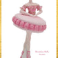 Pink Macaron Ballerina Figures