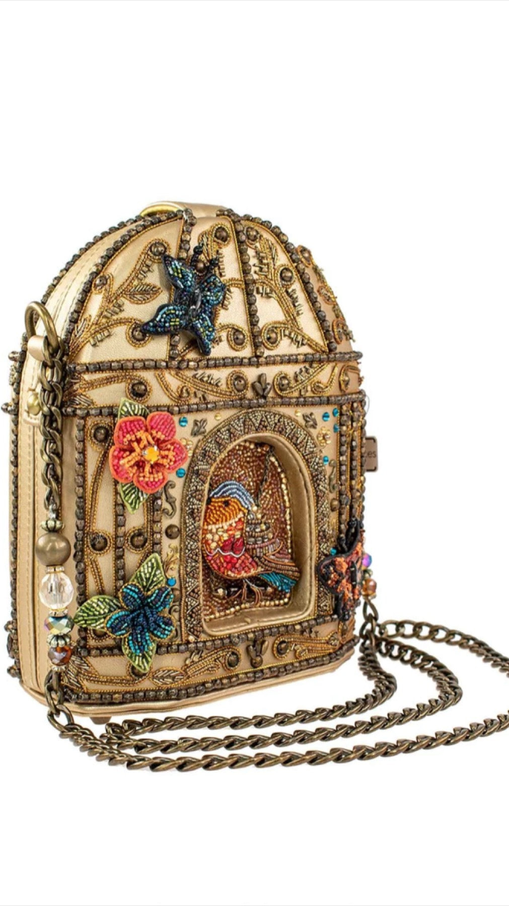 Mary Frances Beaded Don't Be Cagey Handbag    Mary Frances Butterfly Birdcage Bag