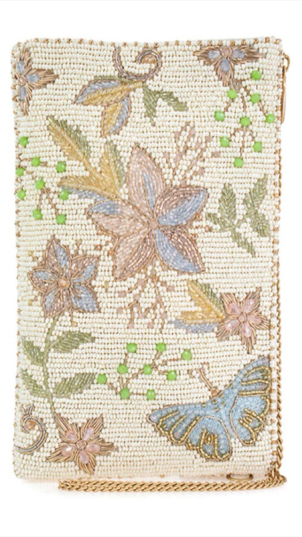 Mary Frances Beaded Heaven Sent Butterflies Crossbody Phone Bag    Mary Frances Butterfly Phone Purse
