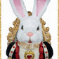 Katherine's Collection Rabbit Door Knocker red    Katherine's Collection Hearts and Wonderland