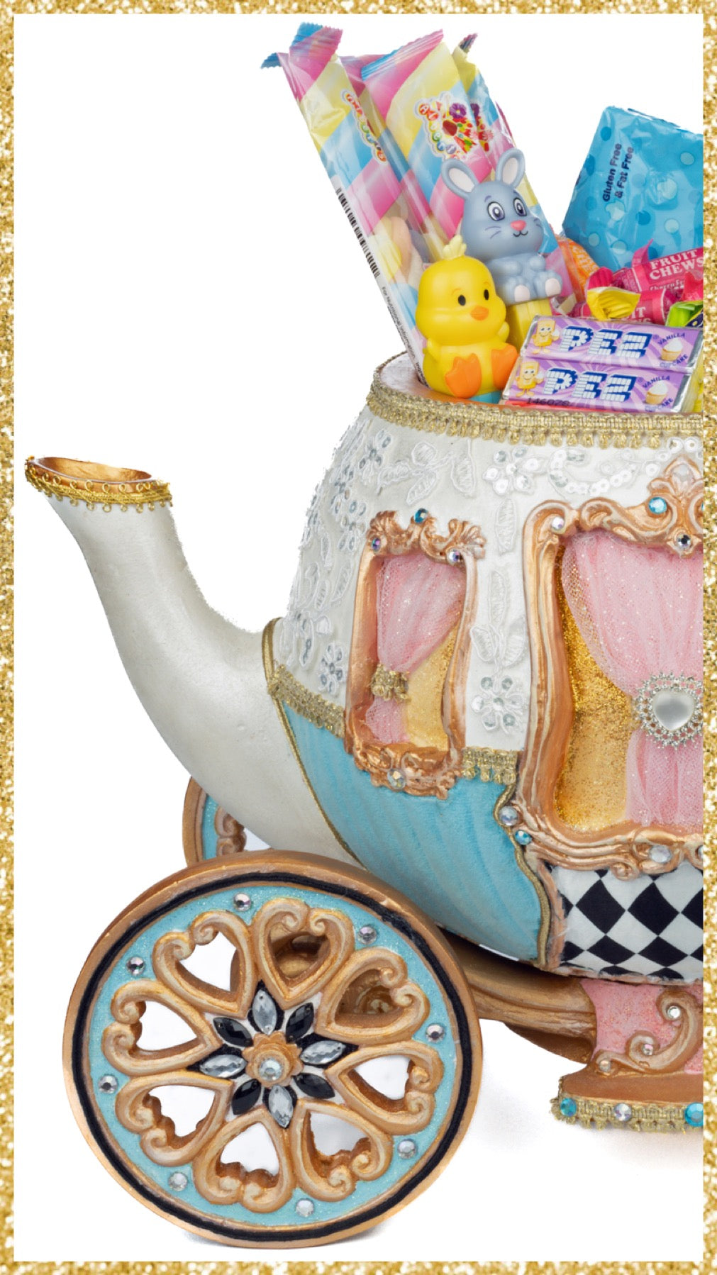 Katherine's Collection Teapot Carriage Candy Bowl    Katherine's Collection Hearts and Wonderland