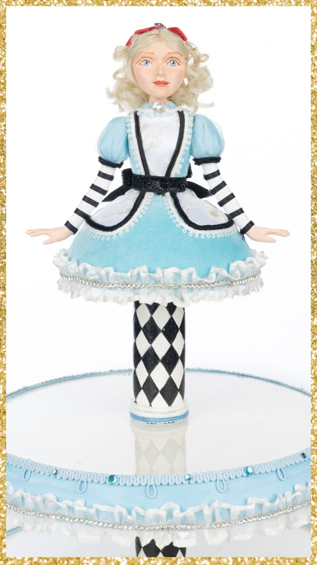 Katherine's Collection Tiny Alice Tiered Tray    Katherine's Collection Hearts and Wonderland