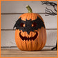 Bethany Lowe Bat Masquerade Pumpkin Orange Jack O' Lantern    Bethany Lowe Halloween Orange Bat Pumpkin Decoration