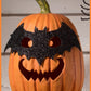 Bethany Lowe Bat Masquerade Pumpkin Orange Jack O' Lantern    Bethany Lowe Halloween Orange Bat Pumpkin Decoration