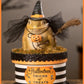 Bethany Lowe Witchy Toad on Box    Bethany Lowe Toad on Trinket Candy Box Halloween Decoration