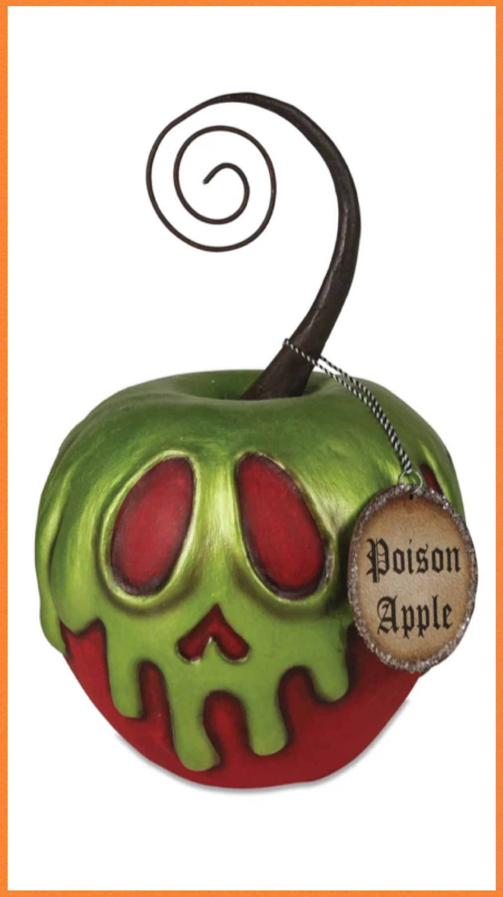 Bethany Lowe Poison Apple Large    Bethany Lowe Halloween Apple Decoration