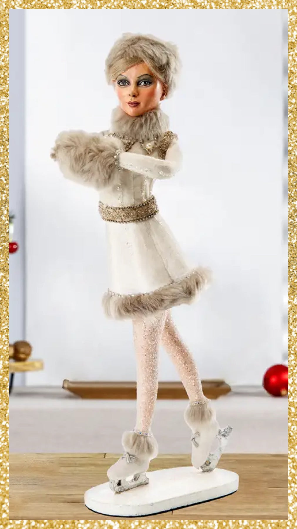 Katherine's Collection Ice Skater   All That Glitters Christmas Decor