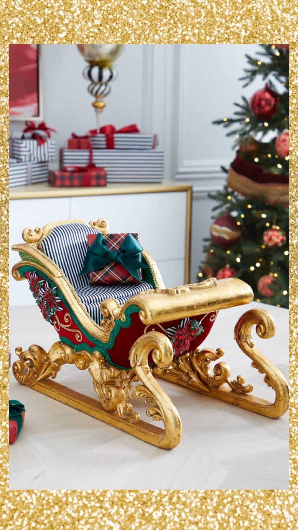 Katherine's Collection Sleigh Merry and Bright   Katherine's Collection Christmas Decor