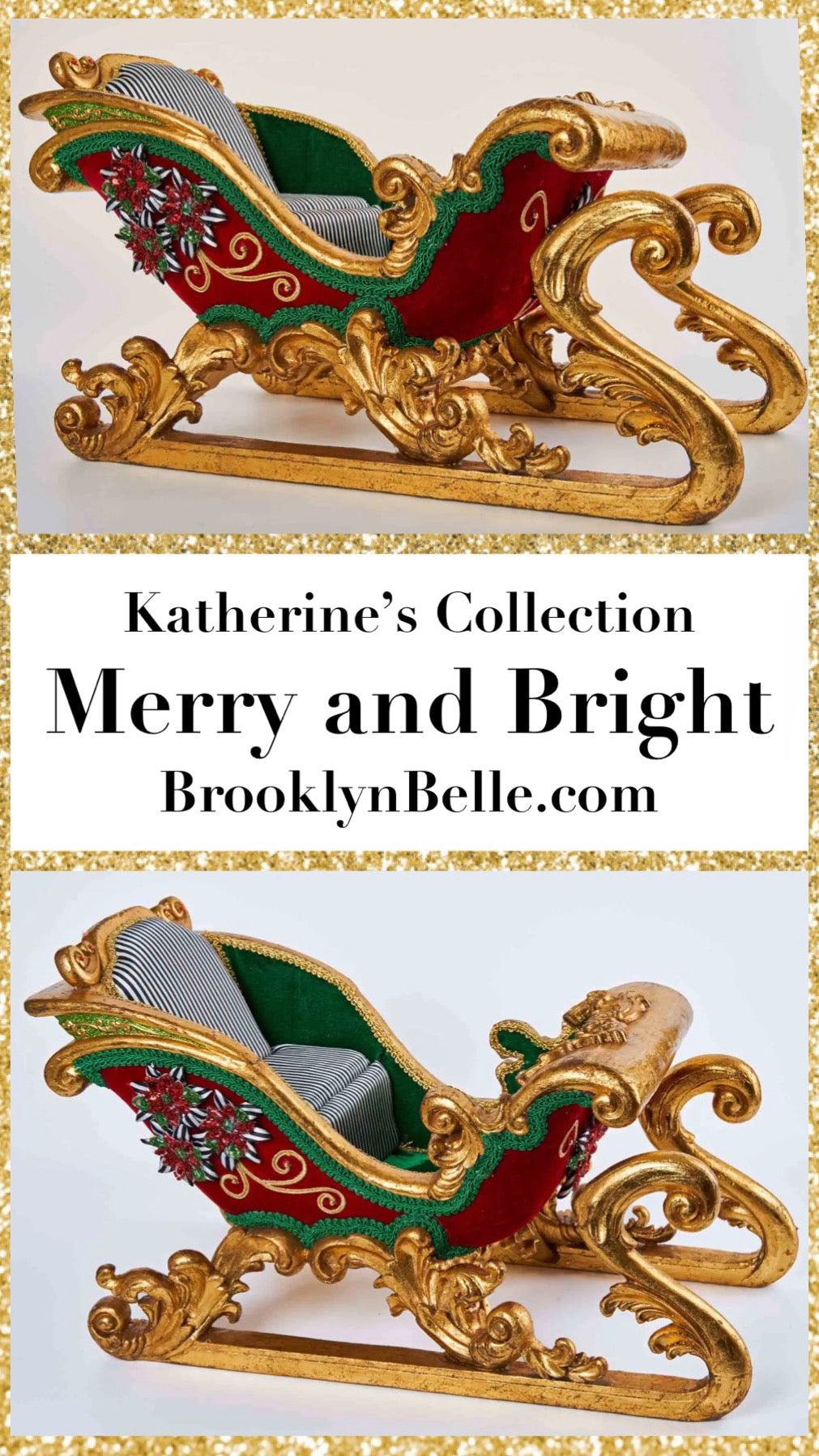 Katherine's Collection Sleigh Merry and Bright   Katherine's Collection Christmas Decor