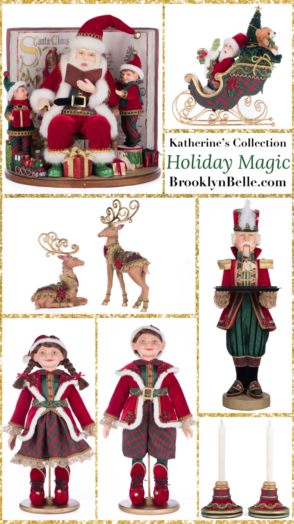 Katherine's Collection Holiday Magic Elf Holding Gift Candy Bowl   Katherine's Collection Christmas Elf Candy Christmas Bowl