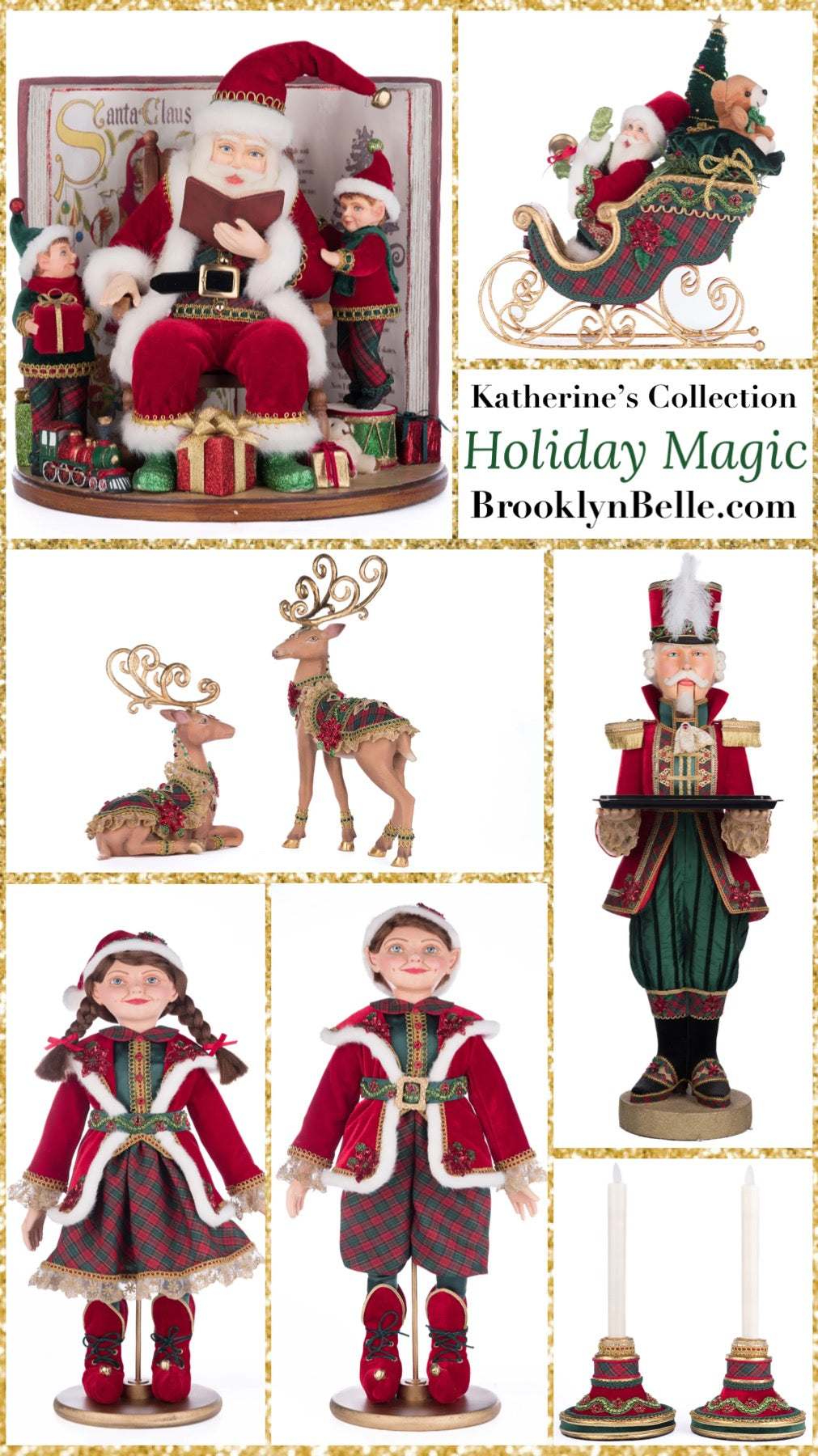 Katherine's Collection Holiday Magic Sweet Dreams Santa Doll Life Size   Katherine's Collection Christmas