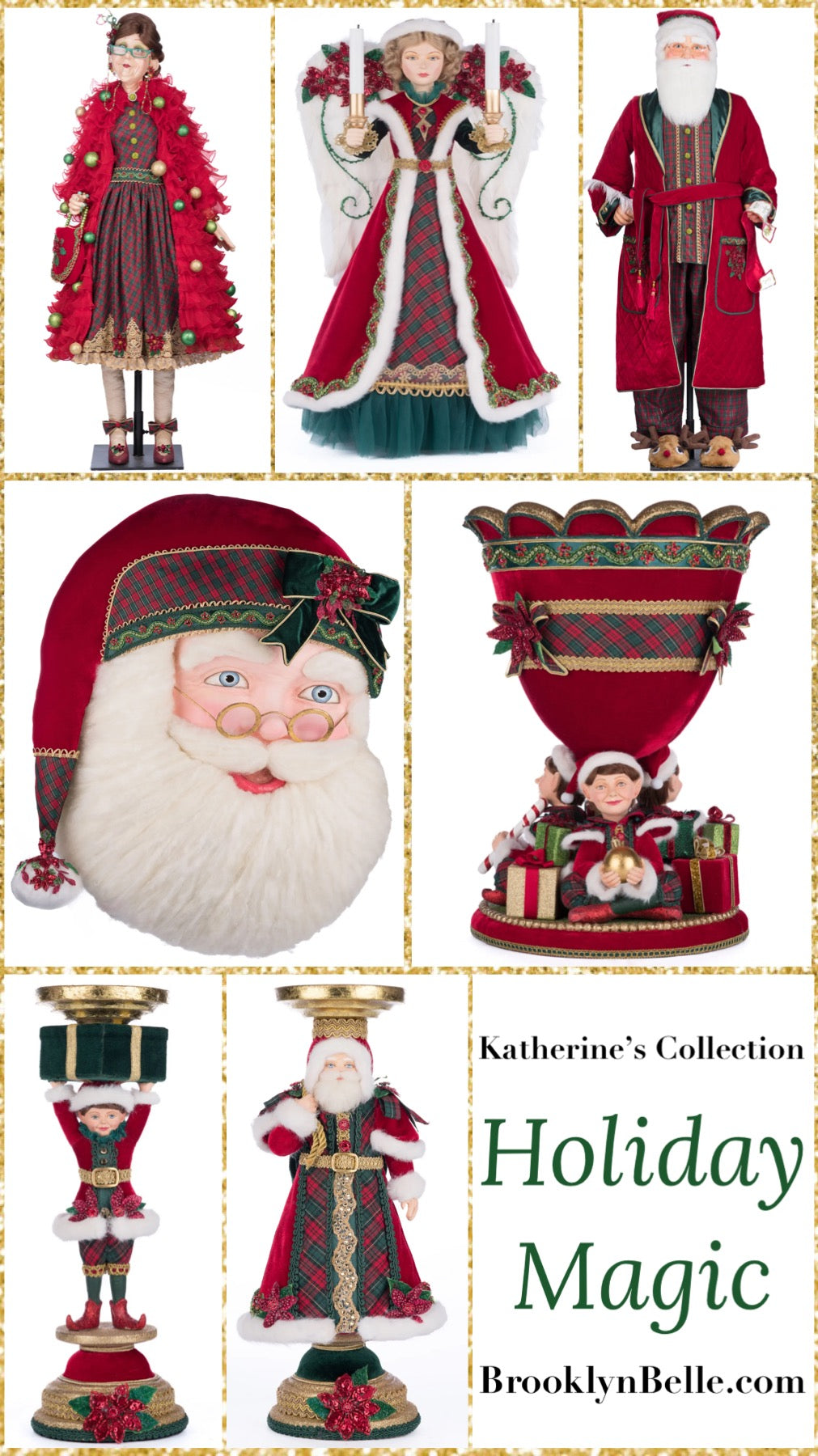 Katherine's Collection Holiday Magic Sweet Dreams Santa Doll Life Size   Katherine's Collection Christmas