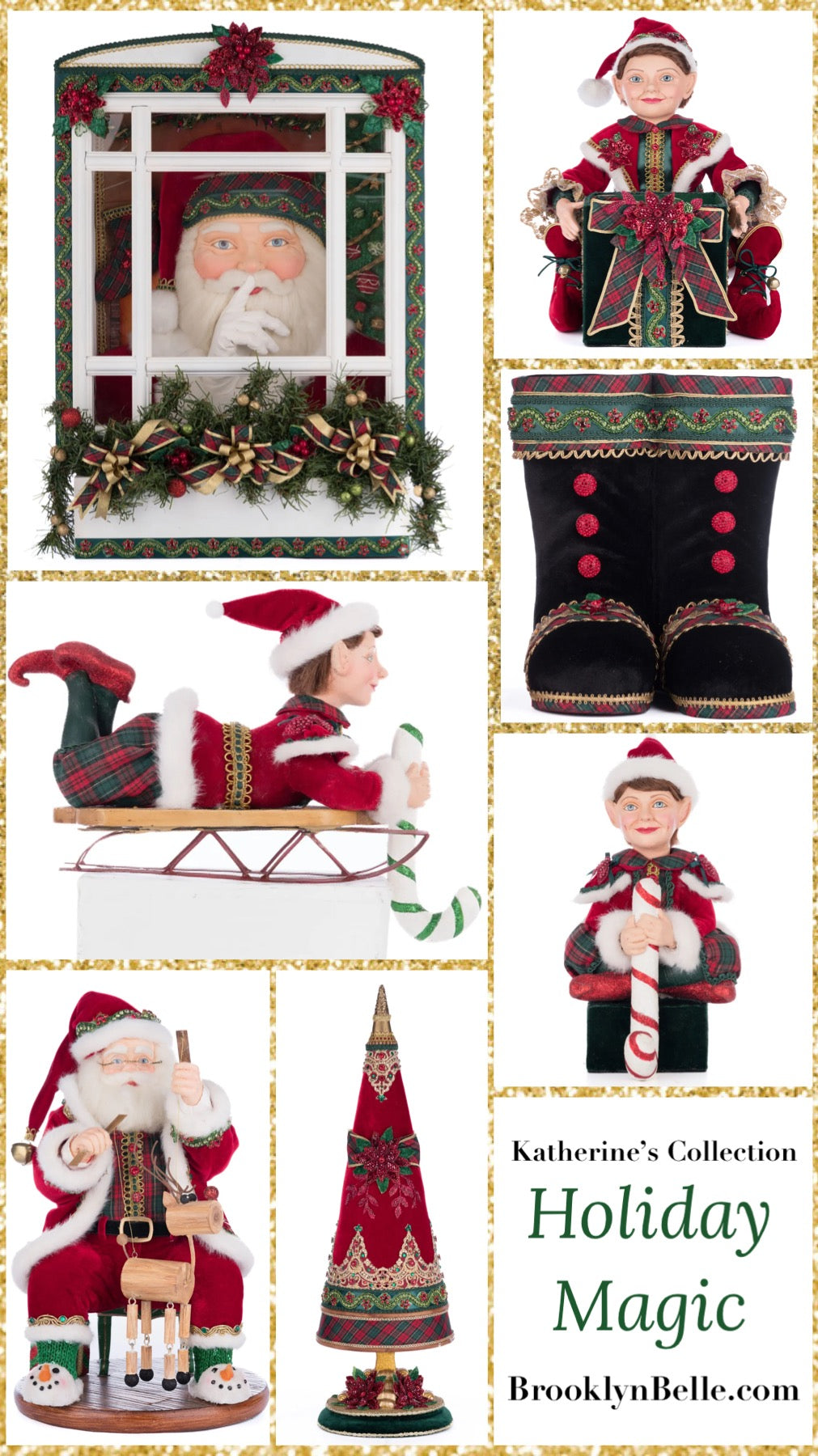 Katherine's Collection Holiday Magic Sweet Dreams Santa Doll Life Size   Katherine's Collection Christmas