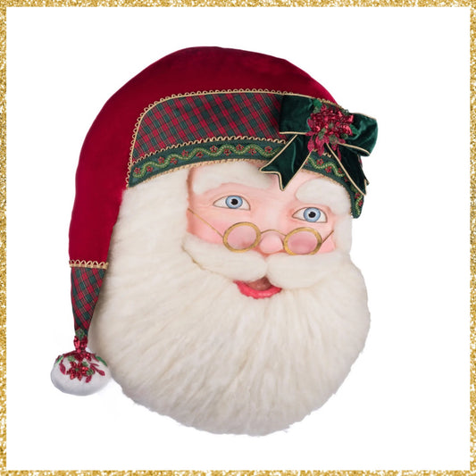 Katherine's Collection Holiday Magic Santa Head Wall Piece   Katherine's Collection Santa Wall Hanging