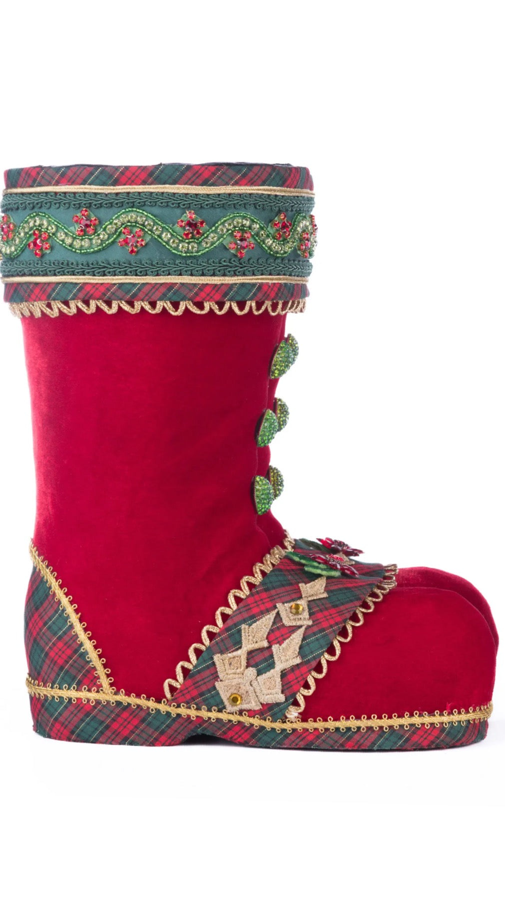 Katherine's Collection Holiday Magic Santa Tabletop Red Boots  Katherine's Collection Christmas Santa Boots