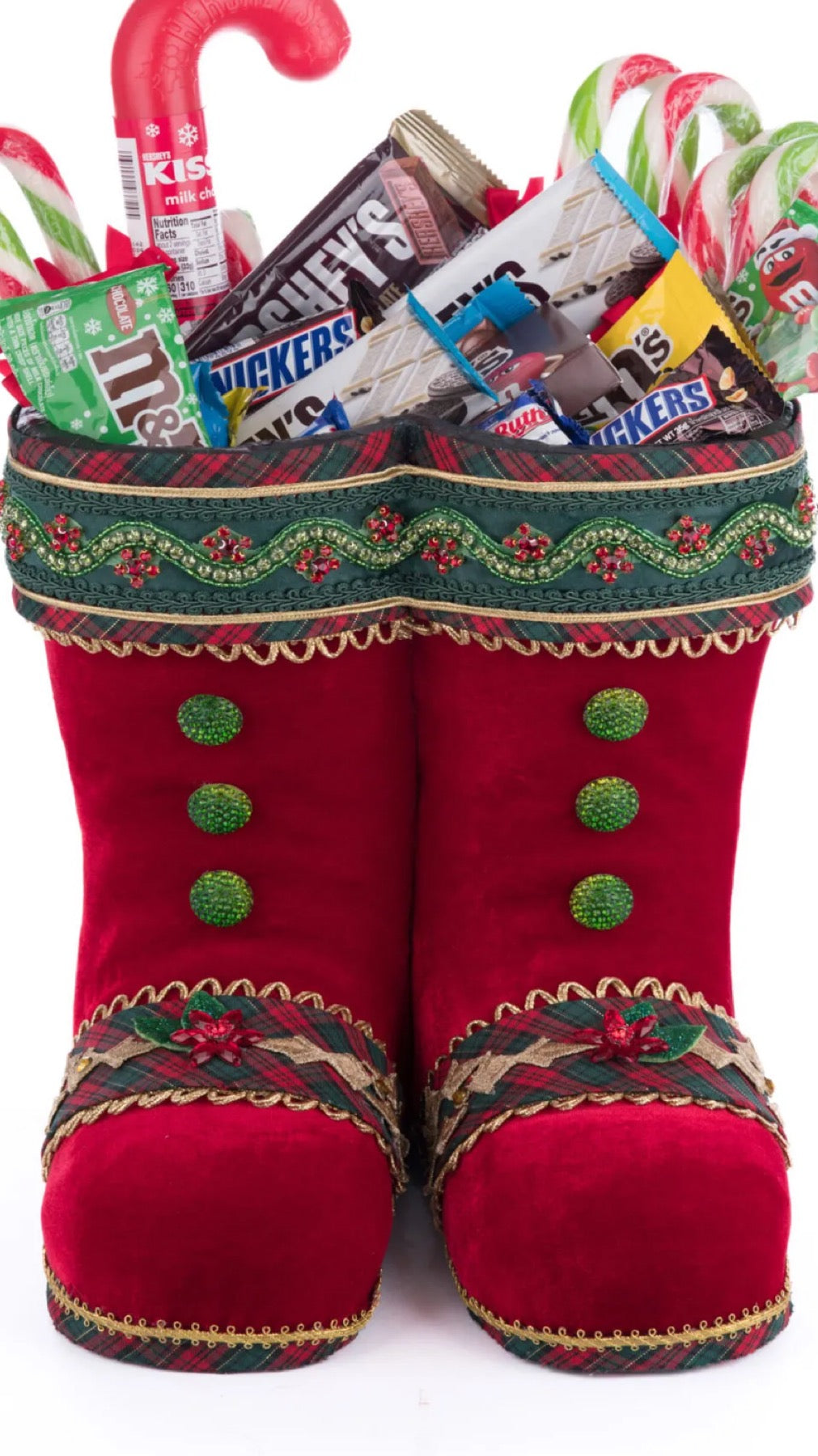 Katherine's Collection Holiday Magic Santa Tabletop Red Boots  Katherine's Collection Christmas Santa Boots