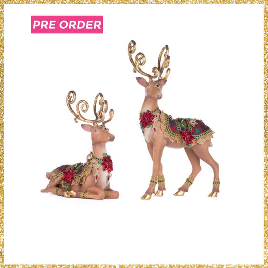 Katherine's Collection Holiday Magic Reindeer Assortment of 2  Katherine's Collection Reindeer Set of 2