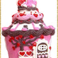 Valentine's Day Cupcake Houses Set of 2 Illuminated Cupcake Houses