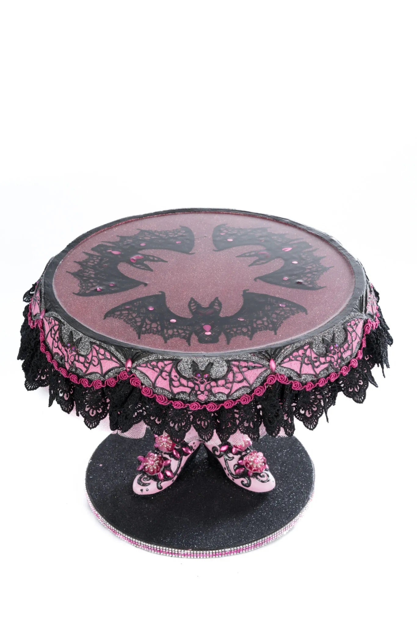 Katherine's Collection Witch Boots Cake Plate   Katherine's Collection Halloween Cake Plate