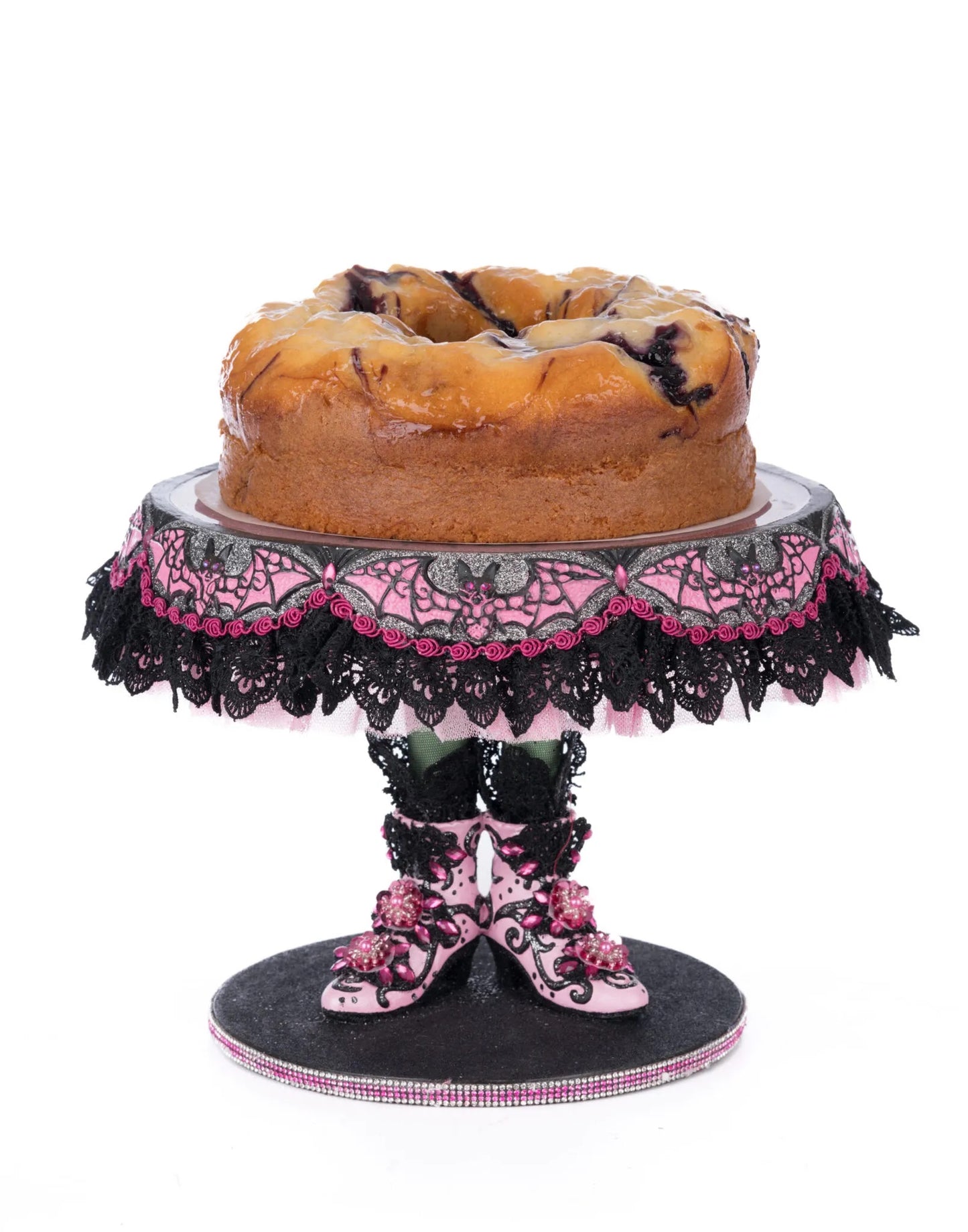 Katherine's Collection Witch Boots Cake Plate   Katherine's Collection Halloween Cake Plate