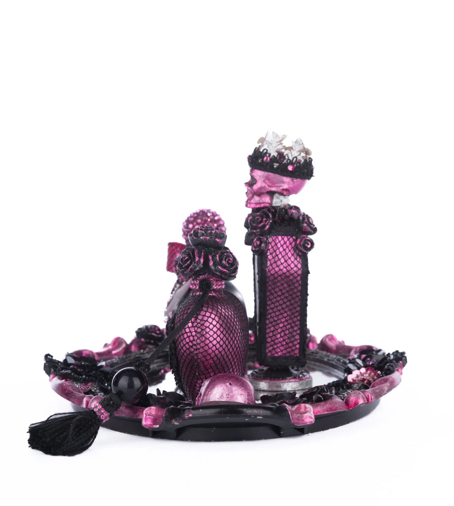 Katherine's Collection Pink Passion Vanity Tray with Bottles   Katherine's Collection Halloween Potion Bottles with Tray