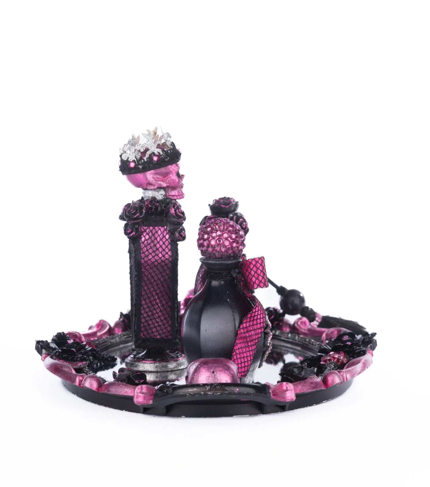 Katherine's Collection Pink Passion Vanity Tray with Bottles   Katherine's Collection Halloween Potion Bottles with Tray