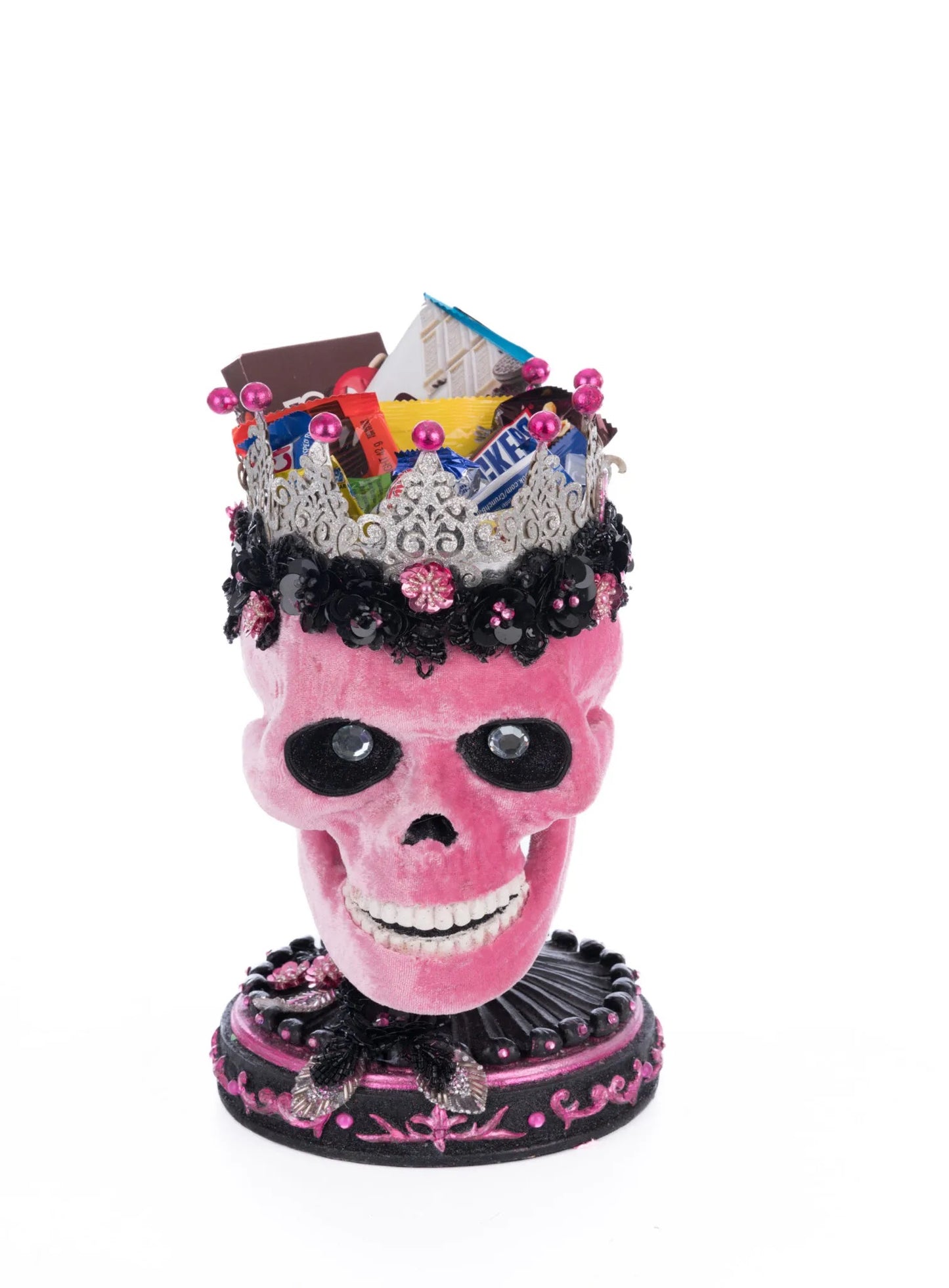 Katherine's Collection Pink Panic Skull Trinket Holder   Katherine's Collection Halloween Pink Skull