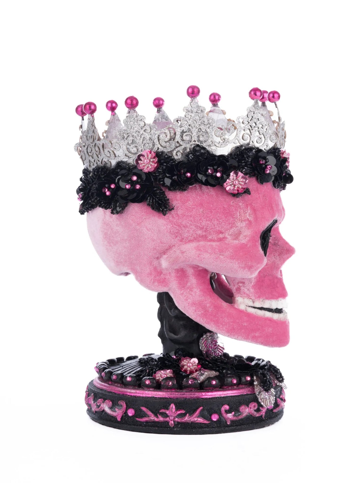 Katherine's Collection Pink Panic Skull Trinket Holder   Katherine's Collection Halloween Pink Skull