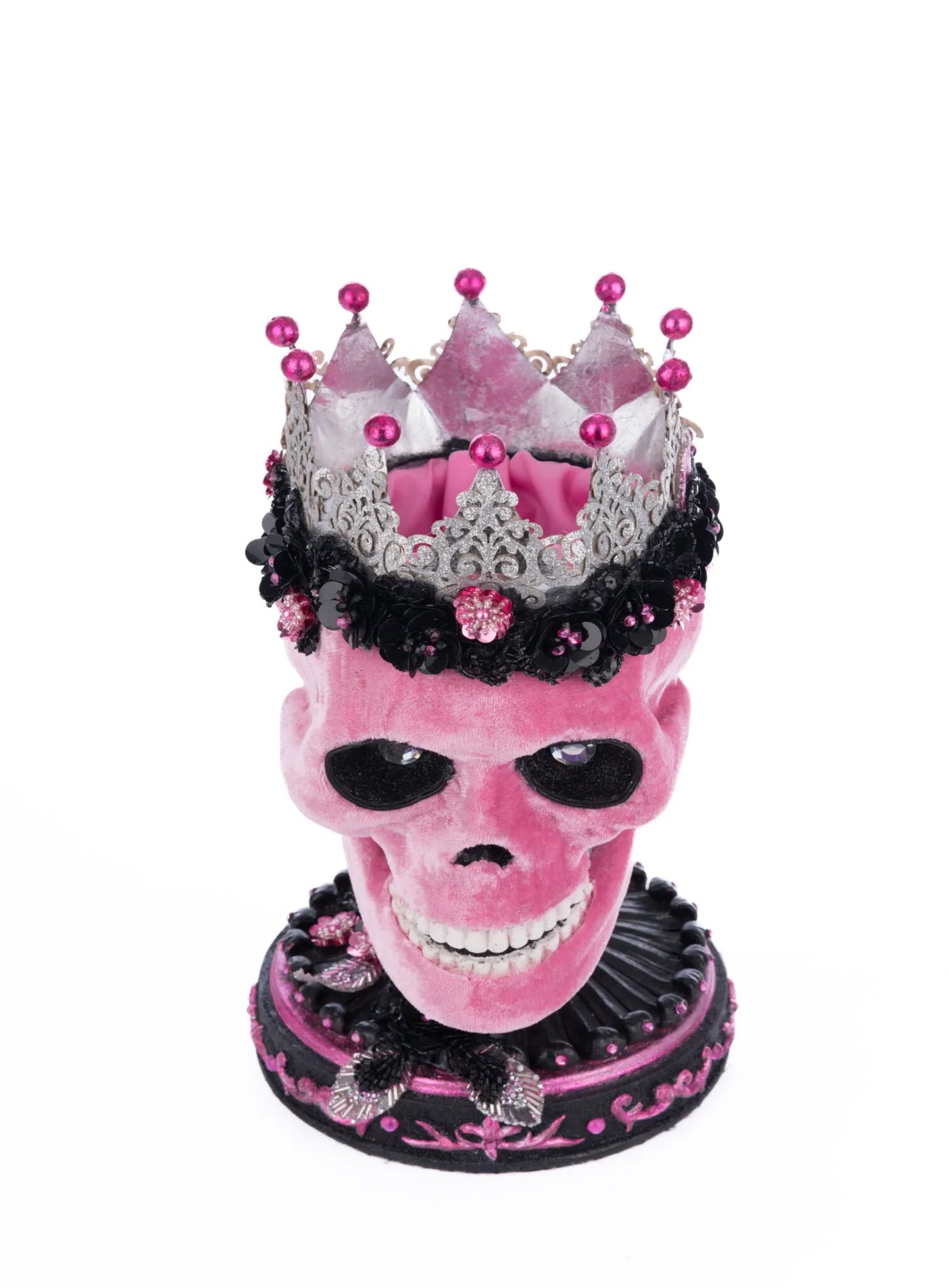 Katherine's Collection Pink Panic Skull Trinket Holder   Katherine's Collection Halloween Pink Skull