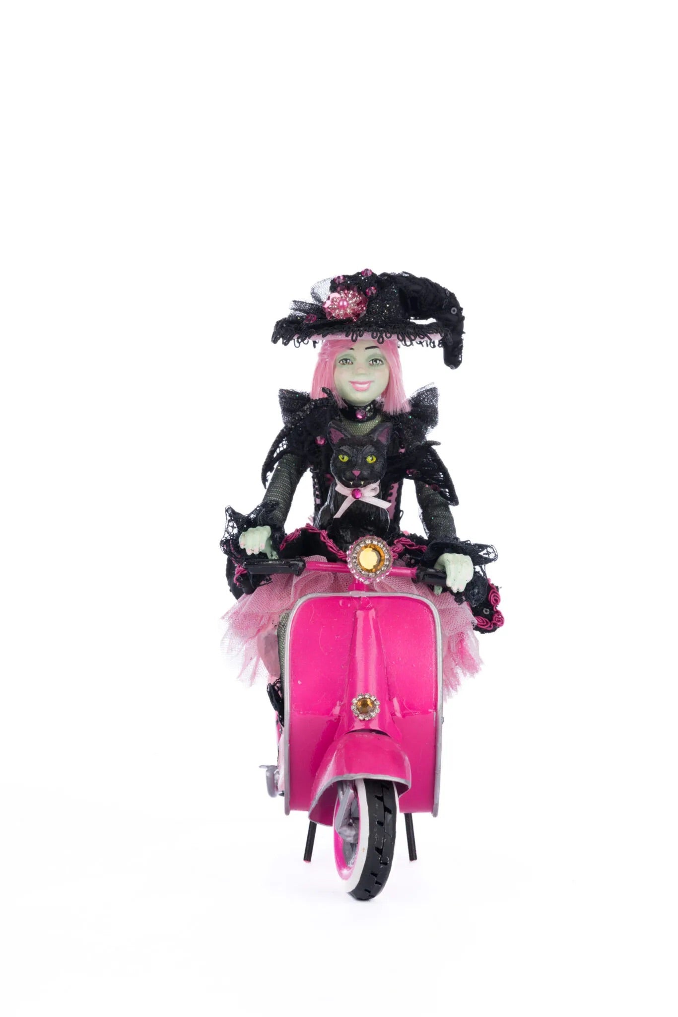 Katherine's Collection Rosalie on Vespa Tabletop   Katherine's Collection Halloween Pink Decor