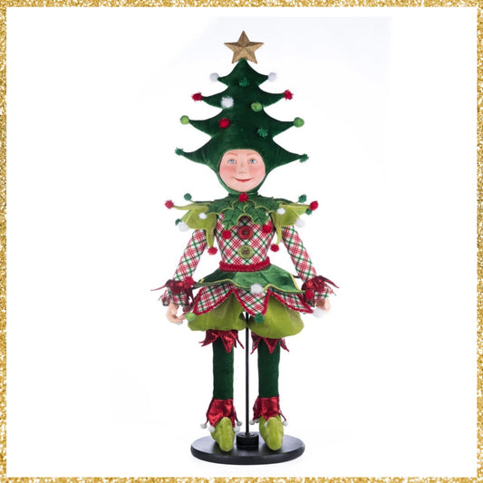 Katherine's Collection Village Of Holly Woods Barry Jingles Elf Doll   Katherine's Collection Elf
