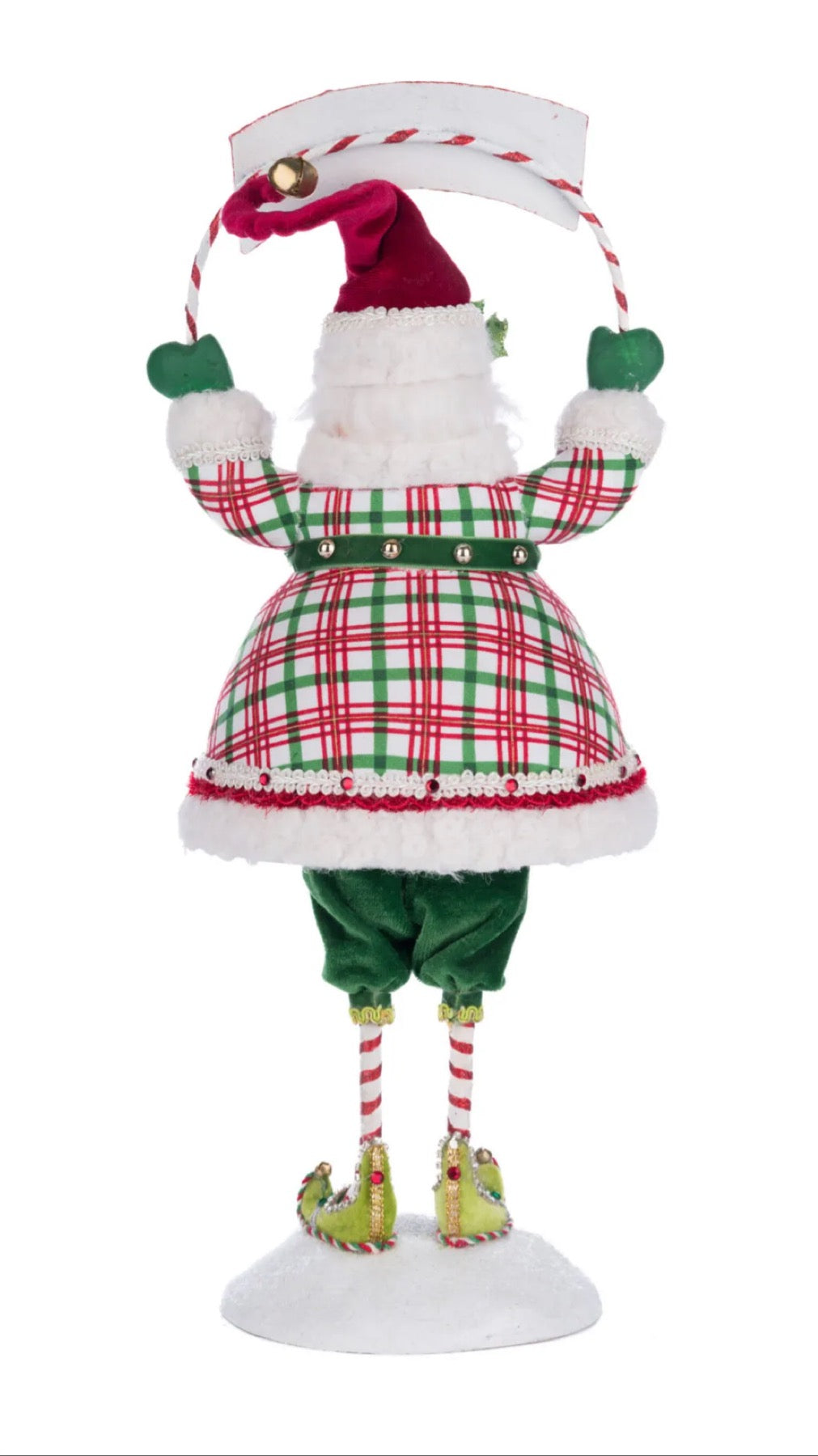 Katherine's Collection Village Of Holly Woods Silly Santa With Sign   Katherine's Collection Santa Figure with Sign