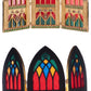 Katherine's Collection Christmas Castle Triptych   Katherine's Collection Christmas Altarpiece Panels