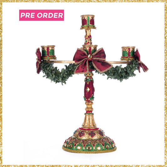 Katherine's Collection Christmas Castle Candelabra   Katherine's Collection Christmas Candelabra