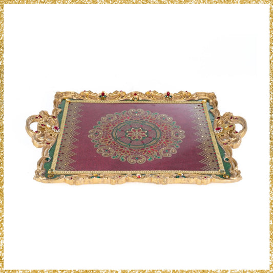 Katherine's Collection Christmas Castle Serving Tray   Katherine's Collection Christmas Serving Tray