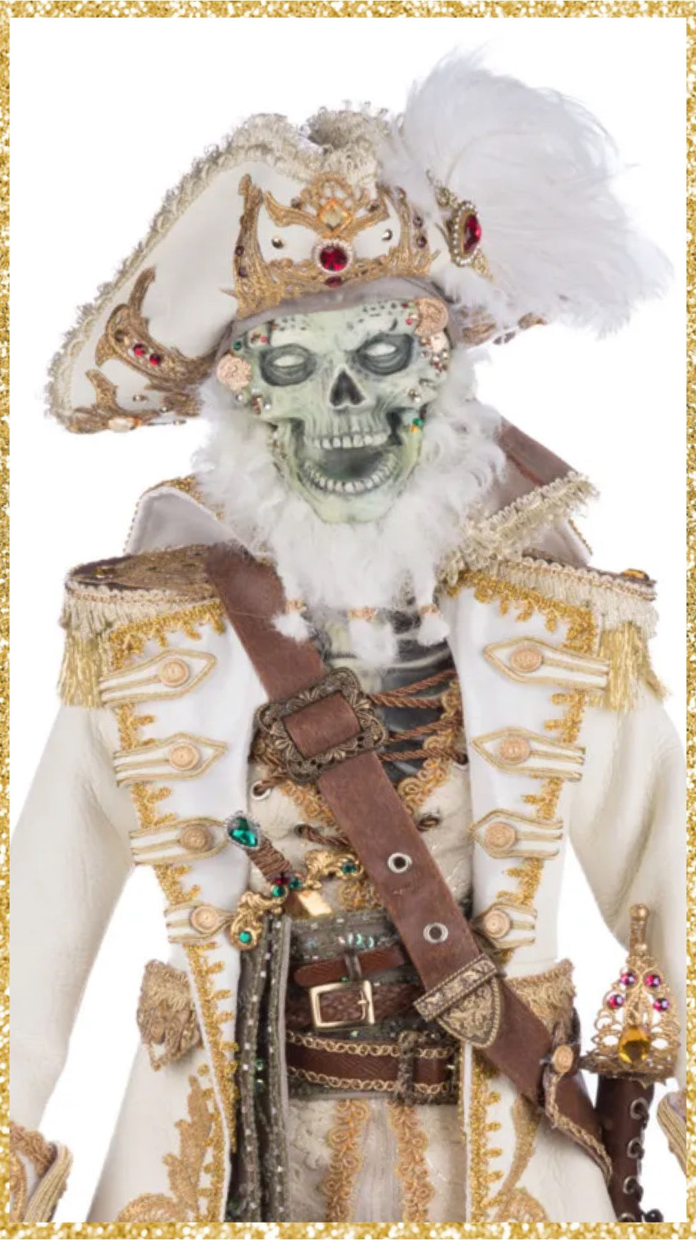 Katherine's Collection Captain Skully Swashbuckler Doll   Katherine's Collection Halloween Skeleton Pirate Doll