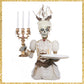 Katherine's Collection Lady Adelaid Apparition With Candelabra And Tray   Katherine's Collection Halloween Candelabra Server