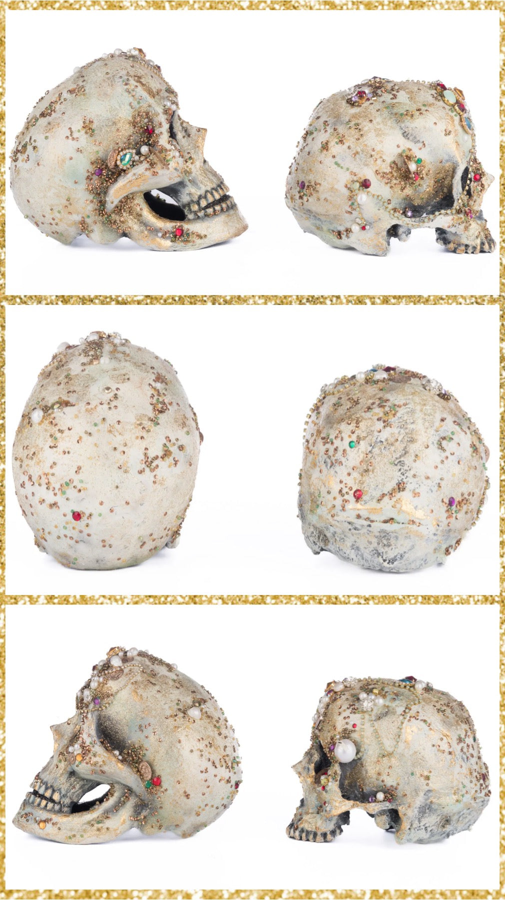 Katherine's Collection Jewel Encrusted Skulls    Katherine's Collection Halloween Jeweled Skulls