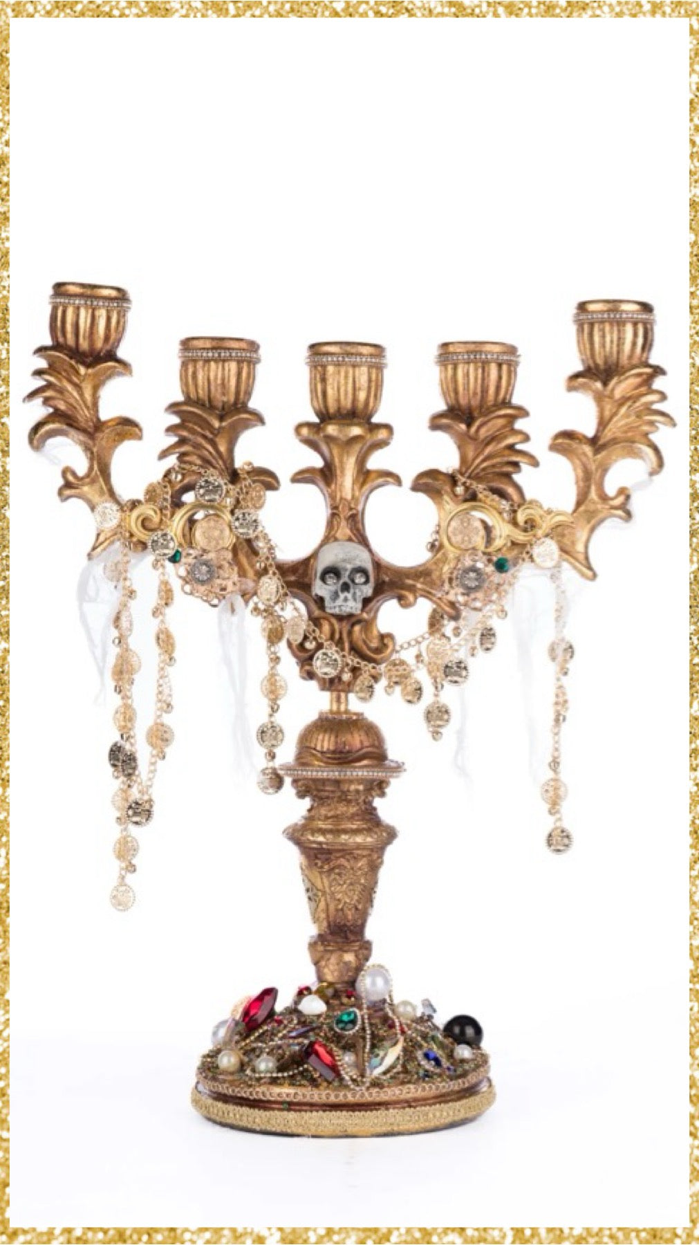 Katherine's Collection Treacherous Treasure Candelabra   Katherine's Collection Halloween Candelabra