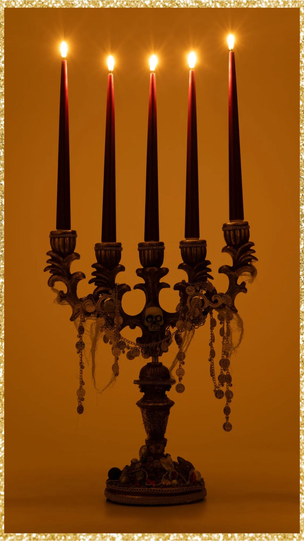 Katherine's Collection Treacherous Treasure Candelabra   Katherine's Collection Halloween Candelabra