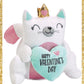 Princess Valentine Kitty Cat Plush   Valentine Cat with Heart Plush