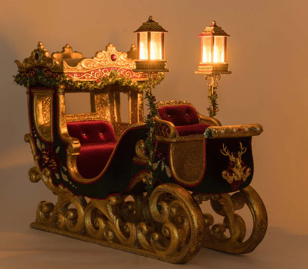 Katherine's Collection Winter Balsam and Berry Sleigh   Katherine's Collection Christmas Sleigh