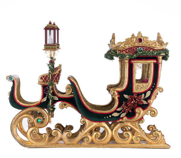 Katherine's Collection Winter Balsam and Berry Sleigh   Katherine's Collection Christmas Sleigh