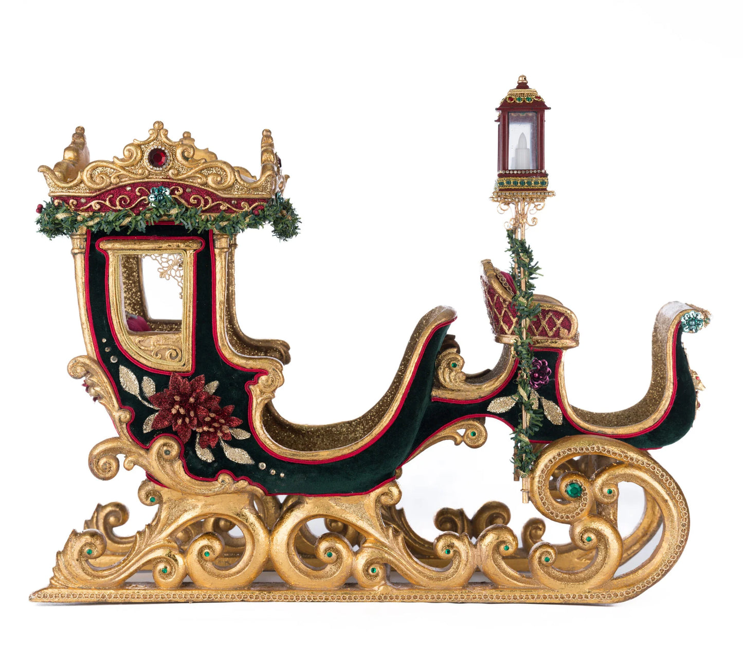 Katherine's Collection Winter Balsam and Berry Sleigh   Katherine's Collection Christmas Sleigh