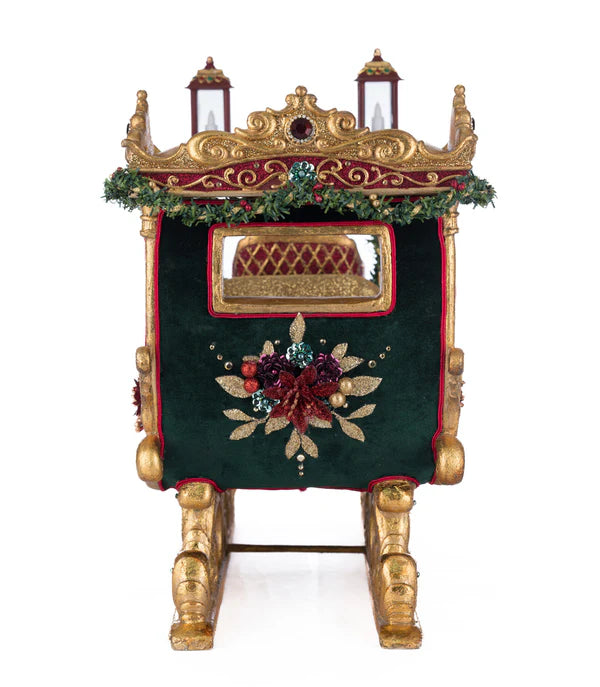 Katherine's Collection Winter Balsam and Berry Sleigh   Katherine's Collection Christmas Sleigh